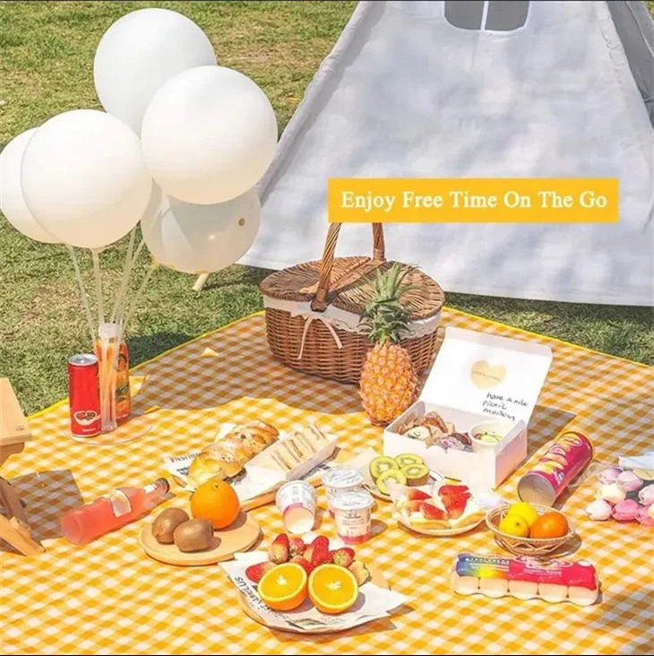 100% polyester fleece picnic blanket