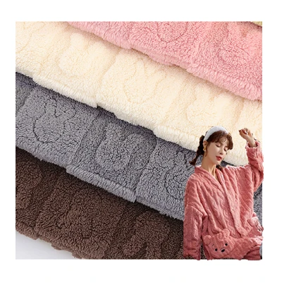 3D Jacquard Sherpa flis tkanina