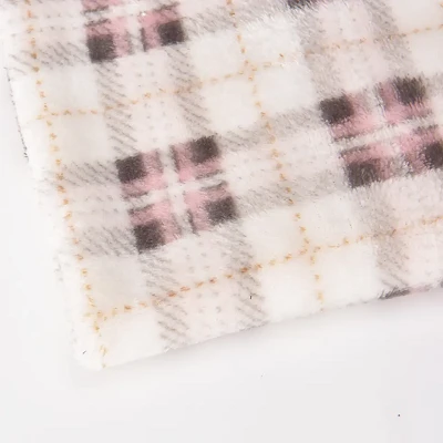 Karirana koraljna tkanina od flanela