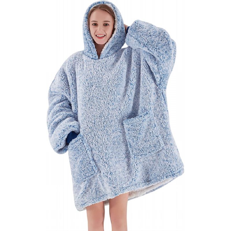 Hoodie pokrivač Sherpa