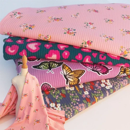 Jacquard print rebrasta tkanina