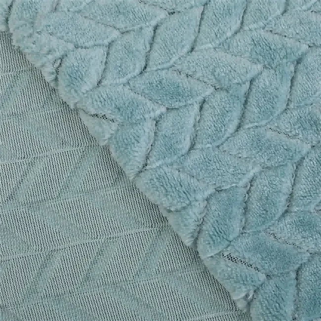 Leaf Jacquard flanel tkanina