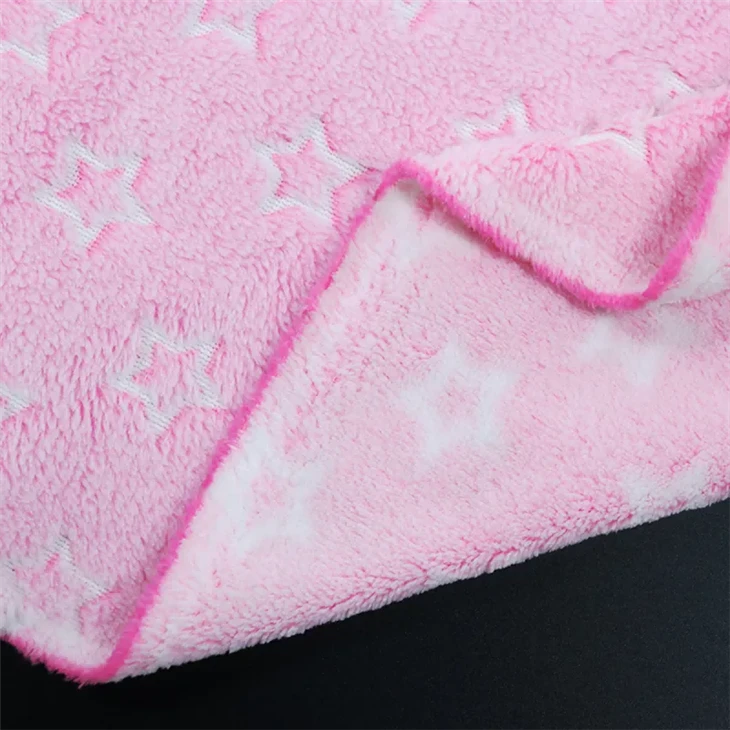 Multicolor Embossed Printed Flannel Coral Fleece quotation 