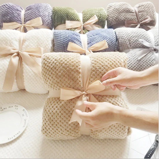 Pokrivač od jacquard flanela u boji ananasa