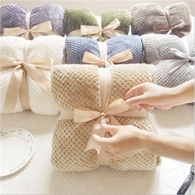 Pokrivač od jacquard flanela u boji ananasa